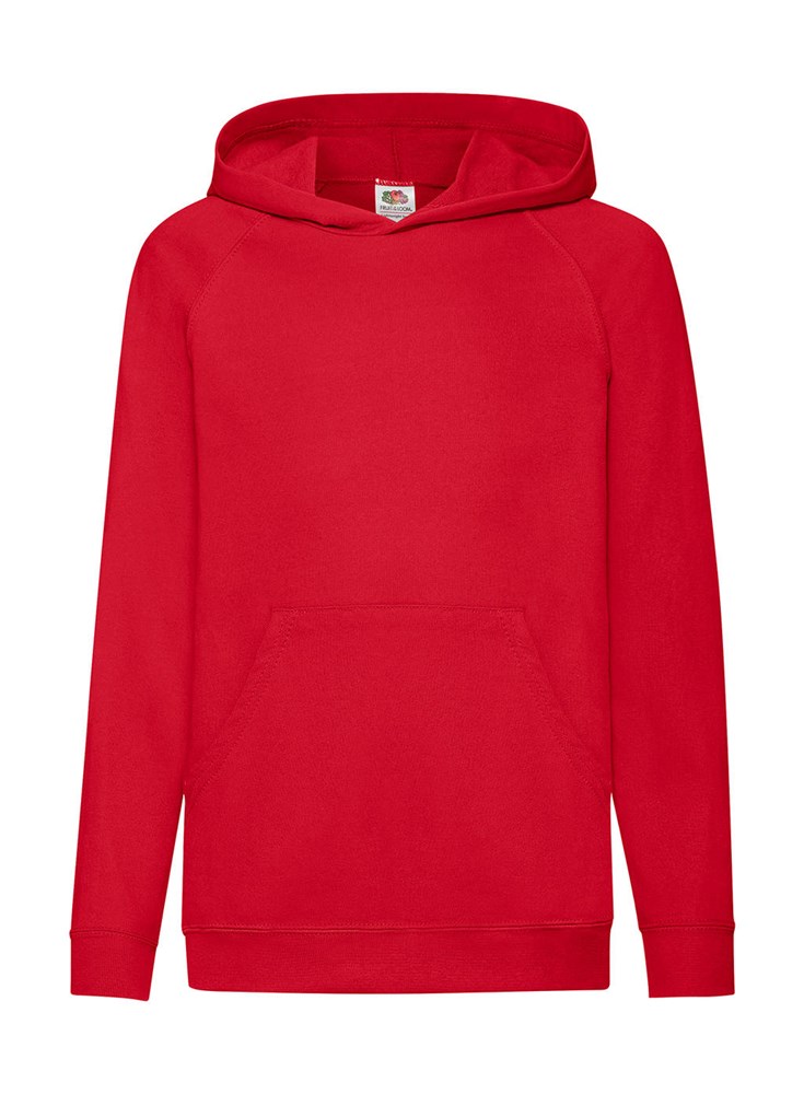 Kids' Lightweight Hooded Sweat - Red