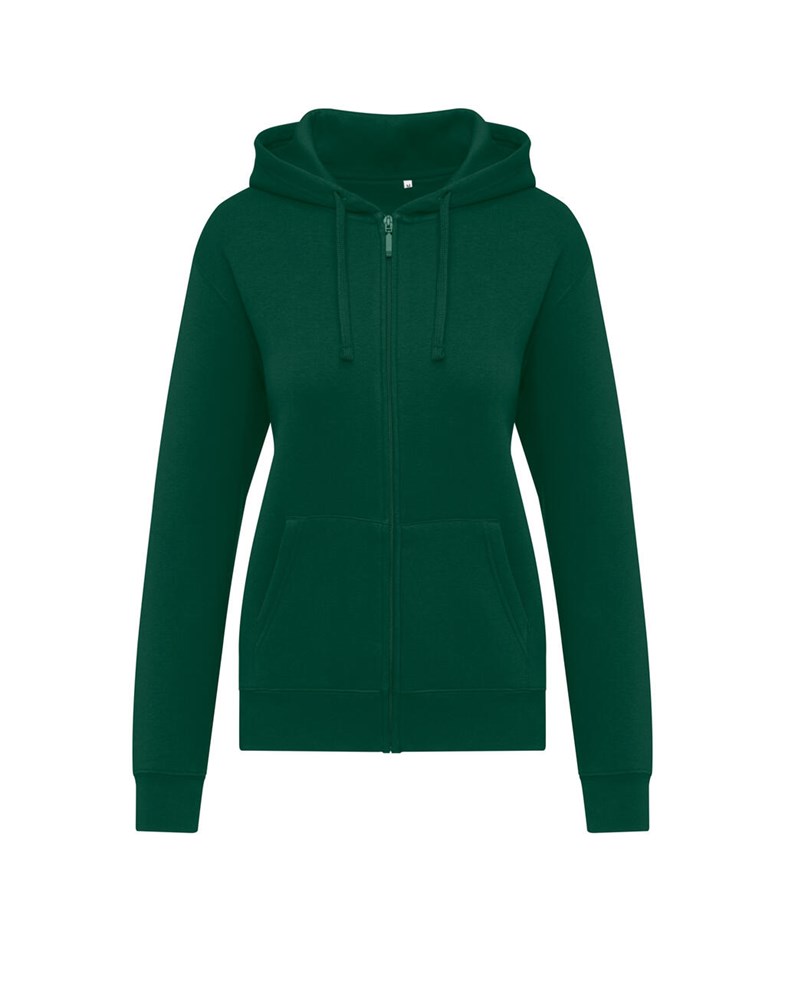 Originals Hooded Full Zip Women - Bottle Green