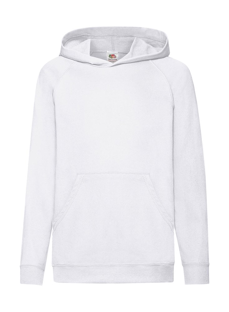 Kids' Lightweight Hooded Sweat - White