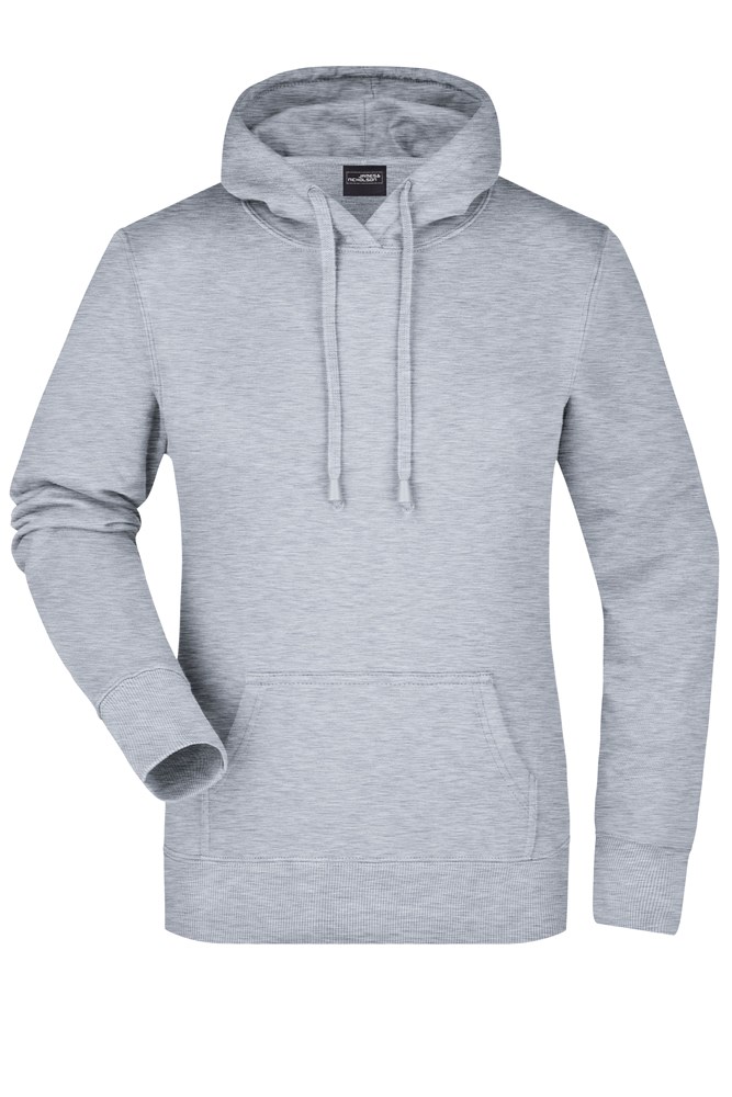 Ladies' Hooded Sweat - Grey-heather (ca. Pantone 442C)
