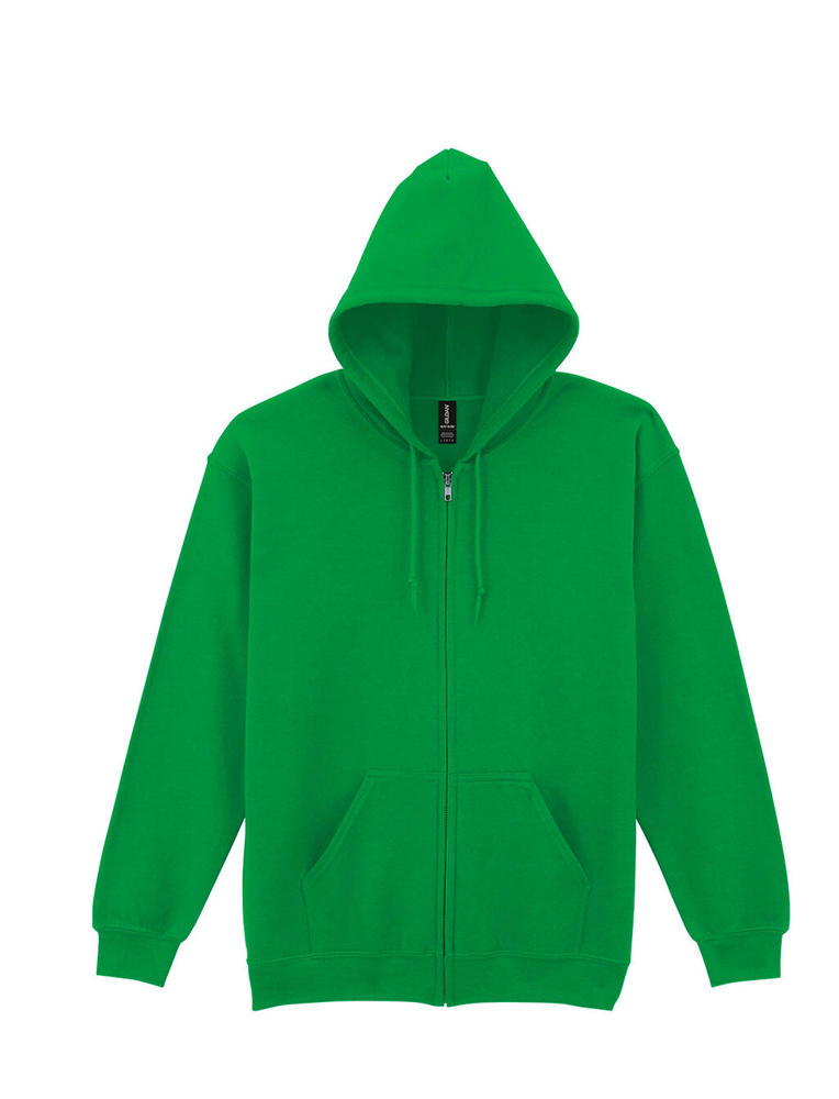 Heavy Blend Adult Full Zip Hooded Sweat - Irish Green