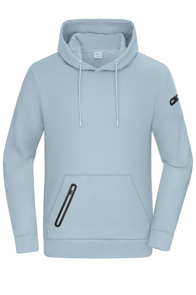Men's Hoody Interlock OCS Blended & RCS - Milky-blue (ca. Pantone 5425 C)