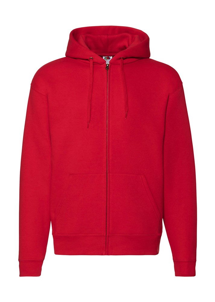 Premium Hooded Zip Sweat - Red