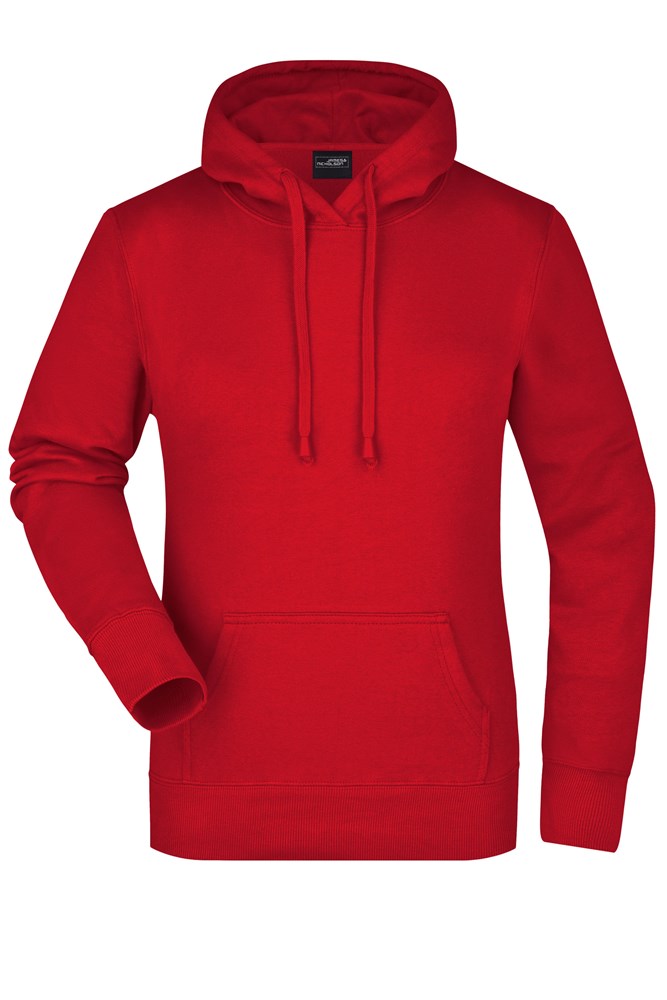 Ladies' Hooded Sweat - Red (ca. Pantone 200C)
