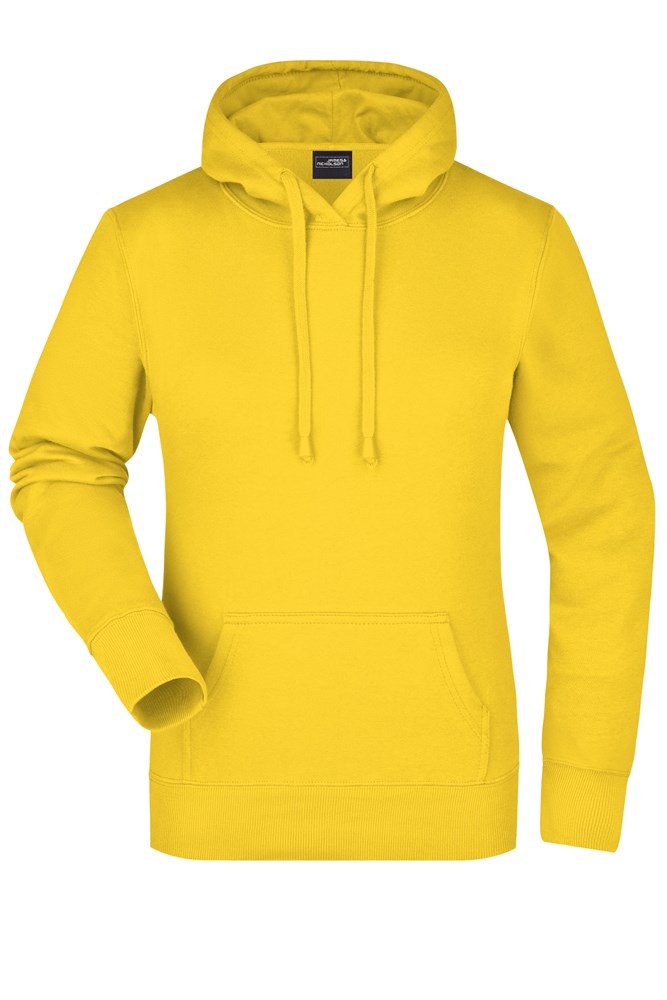 Ladies' Hooded Sweat - Sun-yellow (ca. Pantone 116C)