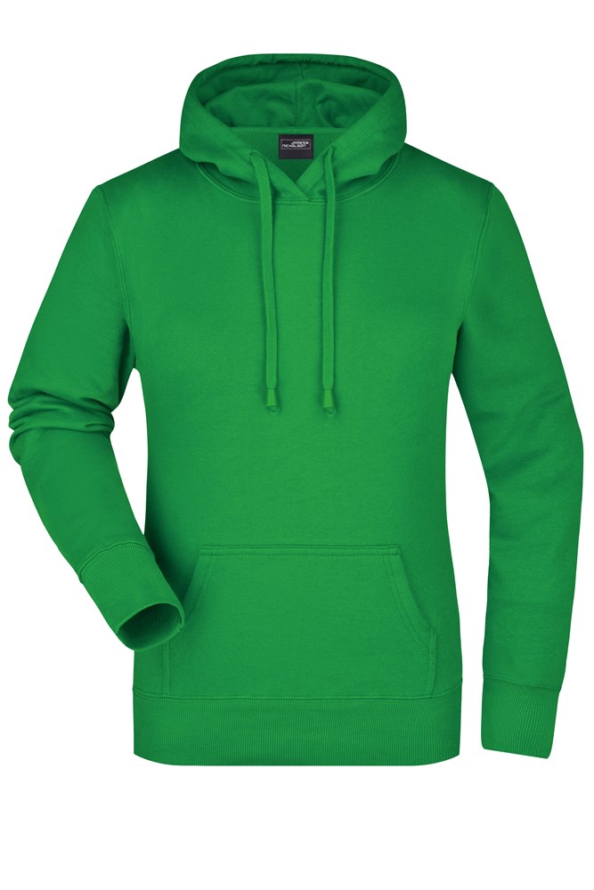Ladies' Hooded Sweat - Fern-green (ca. Pantone 347C)