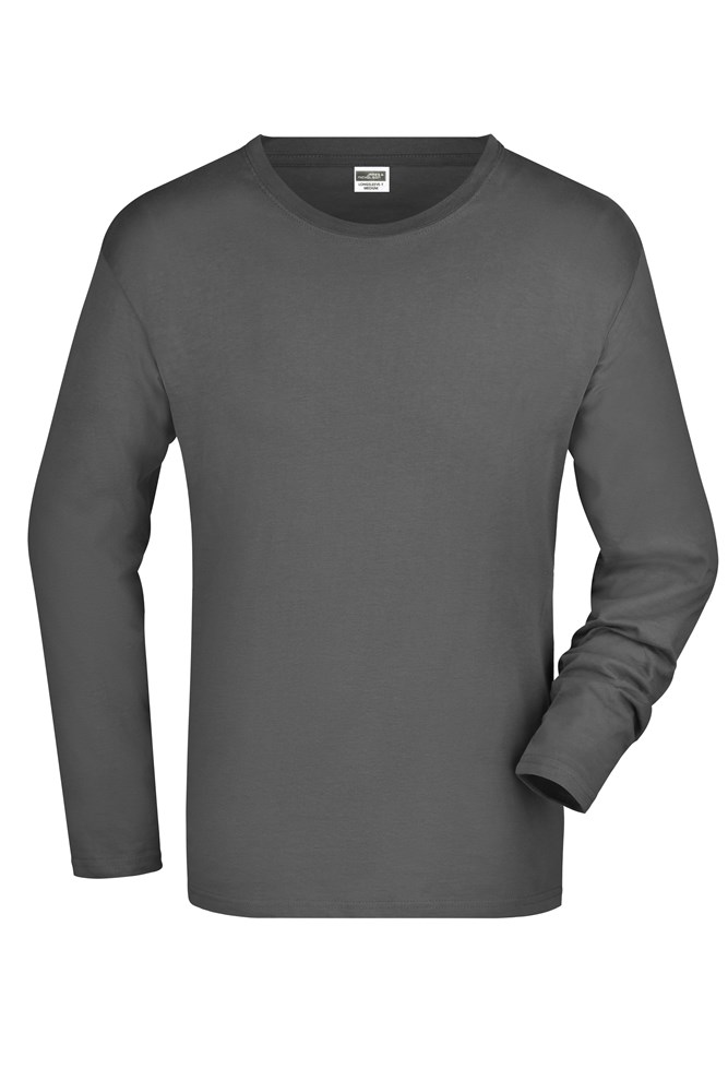 Men's Long-Sleeved Medium - Graphite (ca. Pantone 432C)