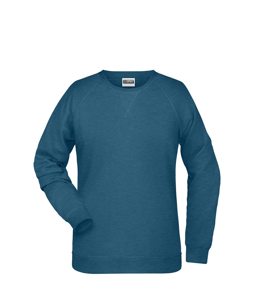 Ladies' Sweat OCS Blended & RCS - Petrol-melange (ca. Pantone 7477C)